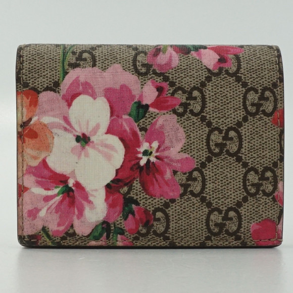 Gucci Handbags - Gucci GG Blooms Compact Wallet Bifold Wallet Beige Pink